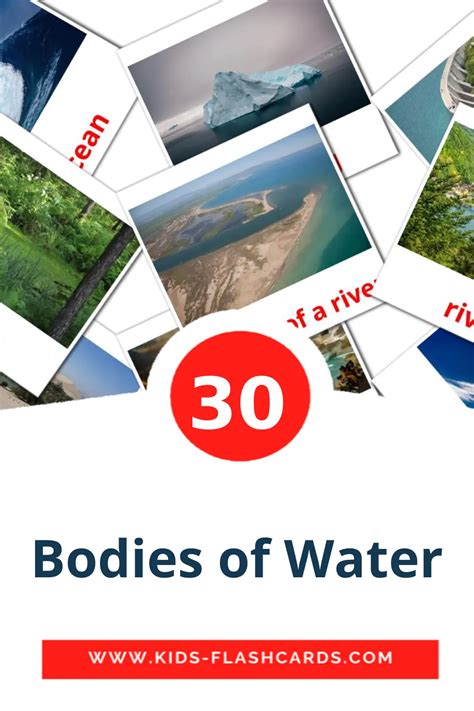 30 FREE Bodies of Water Flashcards .